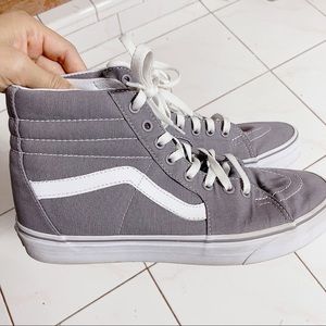 Vans Sk8 Hi Skate Shoe - Frost Gray size 9.5